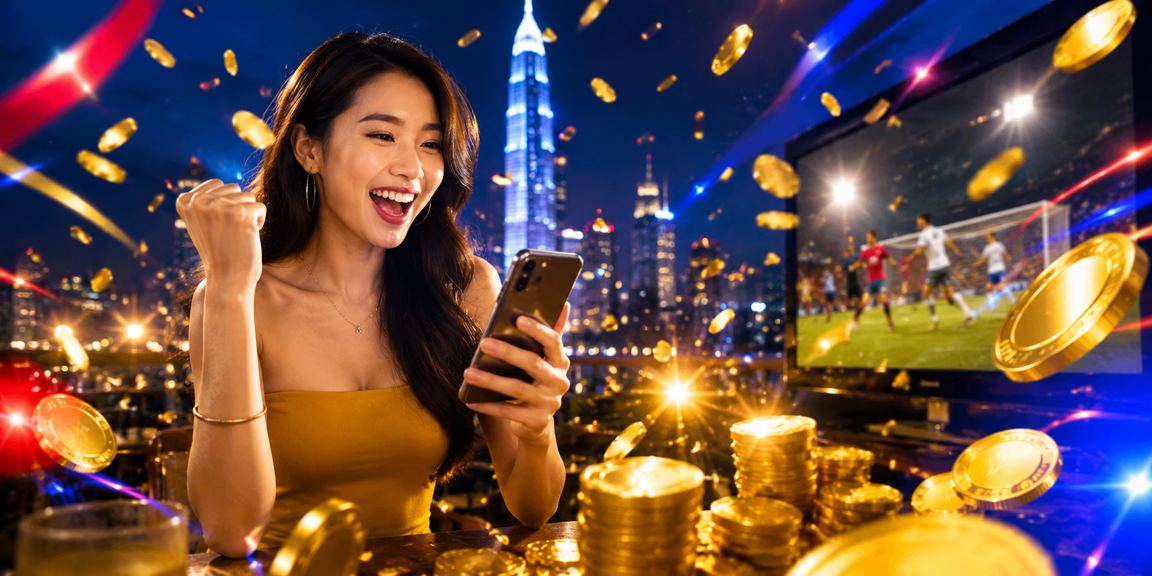Suasana pertaruhan sukan gaya Malaysia di Kuala Lumpur dengan bonus rebat