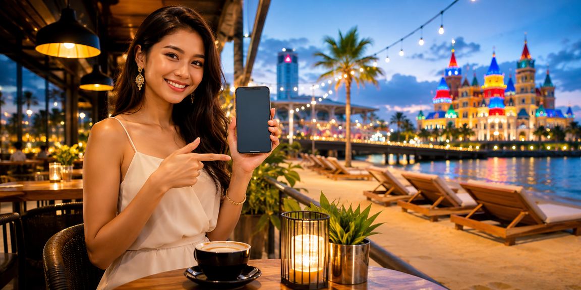 Pemain Malaysia menggunakan telefon mudah alih untuk mengakses tip pertaruhan dan strategi di platform 1902